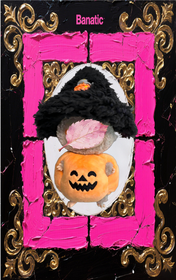【Halloween Limited】Labubu Halloween Trick Trick Doll Costume Set (Pumpkin Costume + Wizard Hat) - Image 1